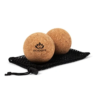 Image of Acupoint Physical Therapy Massage Balls Ideal for: Yoga, Deep Tissue Massage, Trigger Point and Self Myofascial Release Equipment (Spiky Ball)
