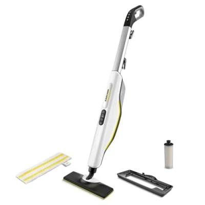 Image of Kärcher SC 3 Upright Steam Mop, Heating Time: 30 seconds, Area Coverage: approx 60 m², Tank: 0.5 l, Output: 1,600 W. Floor Nozzle, Cloth, Carpet Glider, Descaling Cartridge Included