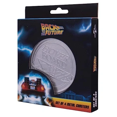 Image of Back to the Future Set of 4 Embossed Metal Coasters