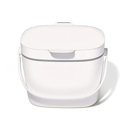 Image of OXO Good Grips Easy Clean White Compost Bin 6.62L