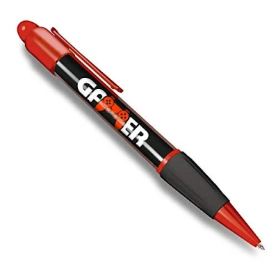 Image of Destination Vinyl ltd Beautiful and comfortable Red Ballpoint Pen (Black Ink) Gamer Logo Gaming Controller #45125
