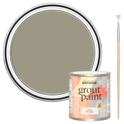 Image of Rust Oleum Green Ultra Durable Grout Paint Grounded 250ml