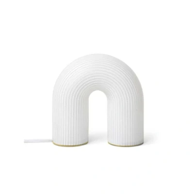 Image of ferm LIVING LED table lamp Vuelta, glass, 21.5 cm, dimmable