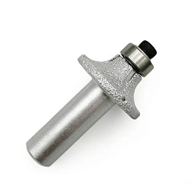 Image of SHDIATOOL Round Over Router Bits 08MM Radius Corner Rounding Edge Forming Marble Granite Quartz Stone 1/2 Inch Shank