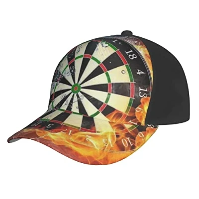 Image of Aseelo Dart Board Baseball Caps Unisex Adjustable Trucker Hat Dad Classic Casual Sports for Men Women