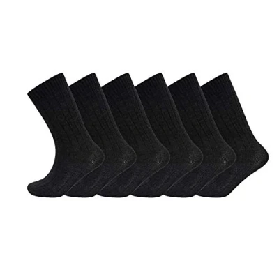 Image of Sock Stack 6 Pairs Of Men&#039;s Merino Wool Socks, All Season Thermal Hiking Trekking 1, Style UK 11