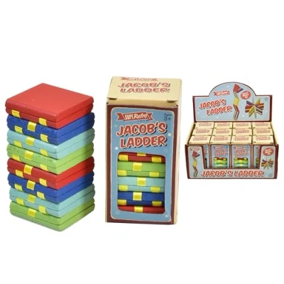 Image of KandyToys SupeRetro Wooden Jacob&#039;s Ladder Fidget Toy