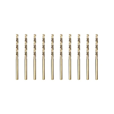 Image of Meccion HSS Cobalt Jobber Drill Bit 10pcs 1.0mm Twist for Drilling Stainless Steel and Metal