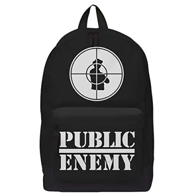 Image of Rocksax Backpack Public Enemy Classic Target Rucksack 43cm x 30cm 15cm Officially Licensed Merchandise
