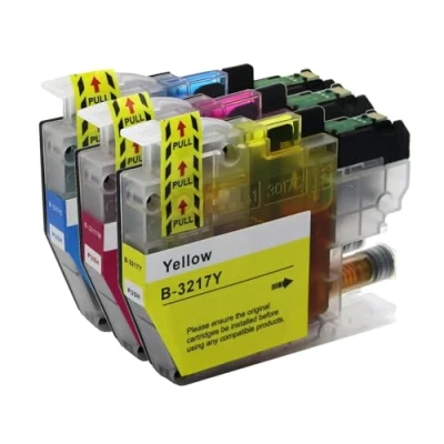 Image of Go Inks® 1 C/M/Y Set of 3 Ink Cartridges to replace Brother LC3217 Compatible/non OEM for MFC Printers (3 Inks)