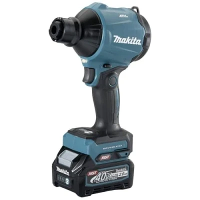 Image of Makita AS001GA102 Battery Blower 40 V Max. / 2.0 Ah, 1 + Charger in Transport Bag, Petrol Blue