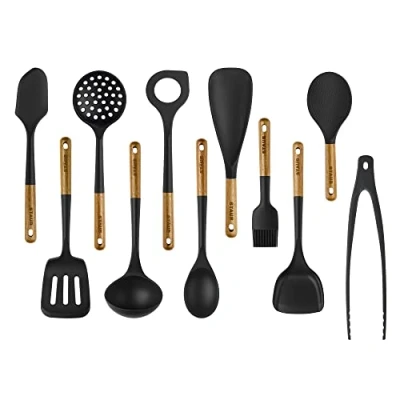 Image of Staub Silicone Cooking Utensils, 11, Black