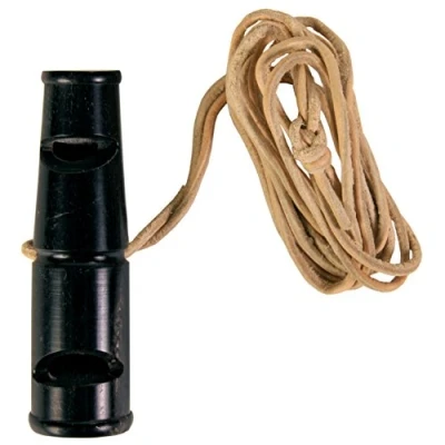 Image of Buffalo horn whistle, 6 cm. Two tone: whistle and trill tone (ideal for training hunting)