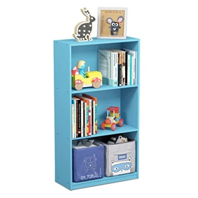 Image of Furinno Bookcases, Wood, Light Blue, one size