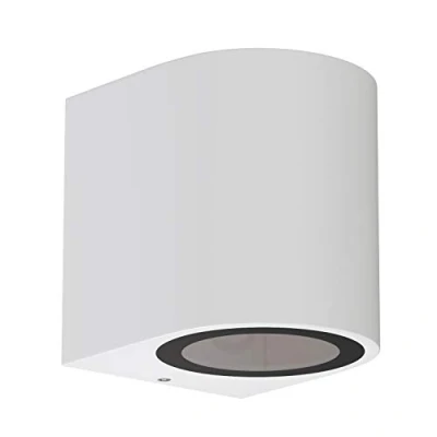 Image of ledscom.de Wall Light ALSE for Outdoors, IP54, Downlight, White matt, Round, 1x GU10 max. 35W, Outdoor Light, lamp, Lighting, Gu10,