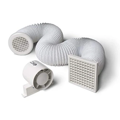 Image of Manrose SF100S 100mm 240V Standard Inline Axial Fan Kit