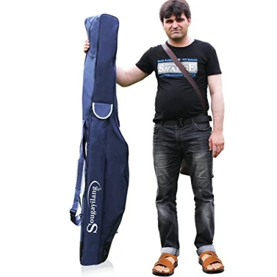 Image of Sougayilang Soft Folding Travel Portable Pack Fishing Rod Case Carrier Bag