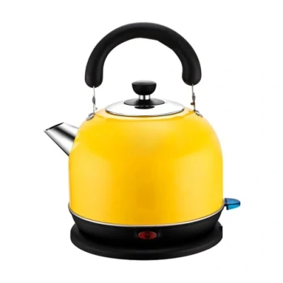 Image of Electric Kettle,1500W Boil Dry Protection &amp; Auto Shut Off 3L Fast Jug Kettle for Hot Water Tea or Coffee Swivel Base,Yellow