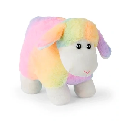 Image of Mousehouse Gifts 25cm Adorable Rainbow lamb/sheep Stuffed animal teddy soft toy