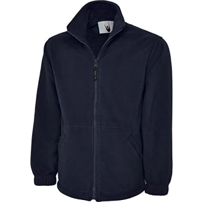 Image of Uneek Uc601 Premium Full Zip Micro Fleece Jacket Navy Xs