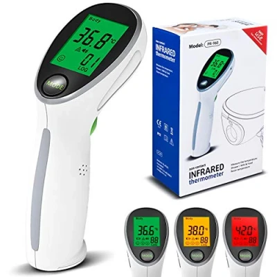 Image of Promedix PR 960 Non Contact Infrared Medical Thermometer, Battery Operated, for Body and Surface, Multipurpose