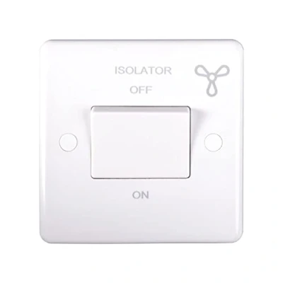 Image of Eurolite PL3111 Enhance White Plastic 10A 3 pole fan isolator switch