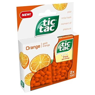 Image of Orange Mints Tic Tac Duopack Total Weight 98 Grams