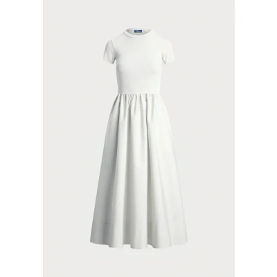 Image of Polo Ralph Lauren Cotton Short Sleeve Dress Day dress, Women&#039;s, Size: Large, White