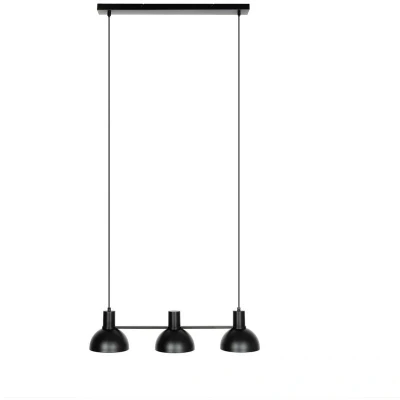 Image of Lucande Mostrid hanging light, black, 3 bulb