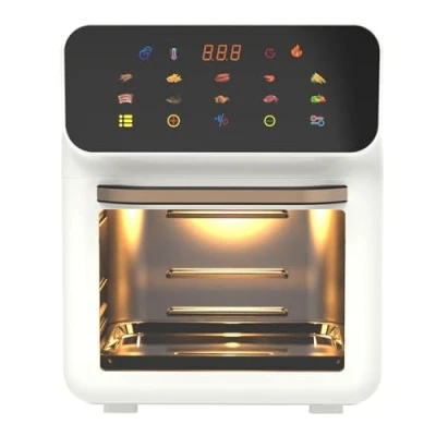Image of KVTGAYMS 20L Large Air Fryers Oven with Rotisserie for Family Digital 1350W,0 60 Minutes Free Timer,18 in 1 Multicooker, Roast, Grill, Bake, Toast, Fry, Dehydrate, Oil Free, (Color : /White） Gray/Whit