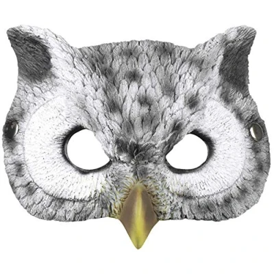 Image of Boland 56735 Semi Mask Owl Shaped 24 x 17 cm Grey