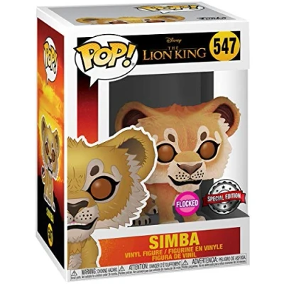 Image of Funko Pop The Lion King 2019 Simba Flocked BoxLunch Exclusive Vinyl Figure