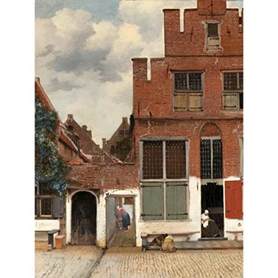 Image of Artery8 Vermeer View Of Houses In Delft The Little Street Large Wall Art Poster Print Thick Paper 18X24 Inch