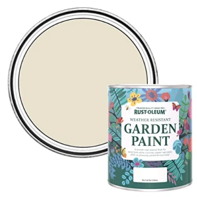 Image of Rust Oleum Beige Mould Resistant Garden Paint in Matt Finish Longsands 750ml
