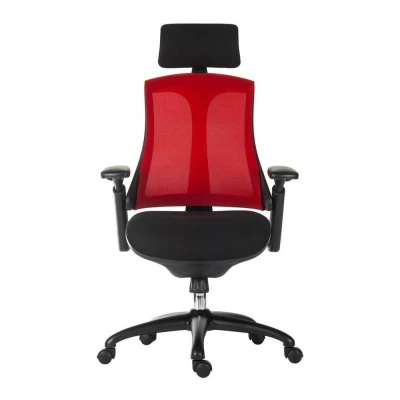 Image of TEKNIK Rapport Mesh Executive Chair Red &amp; Black