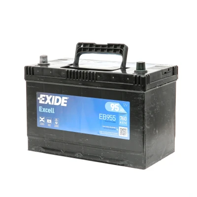 Image of 87398SYNG51101 Starter battery EXIDE EXCELL EB955 12V 95Ah 760A Korean B1 Lead acid MITSUBISHI: Pajero 3, Sport 1 SUV