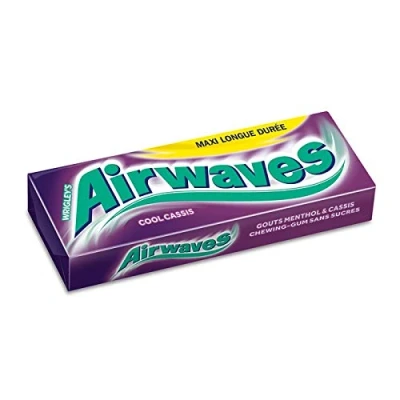 Image of Wrigley&#039;s Airwaves Blackcurrant Chewing Gum Sugar Free 10 Pieces 30 Pack