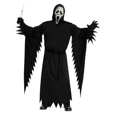 Image of Ghost Face® Aged Deluxe Adult Costume (One Size) One Size
