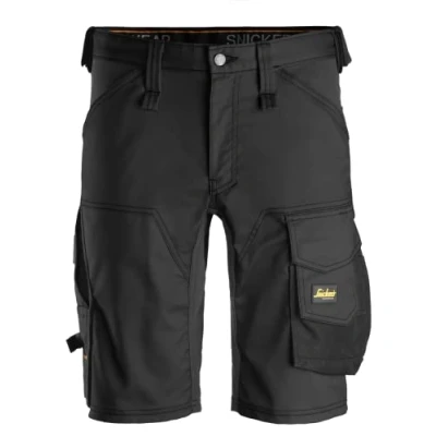 Image of Snickers AllroundWork Stretch Shorts Black/Black 52