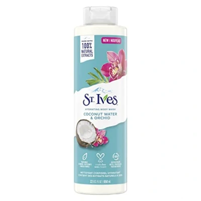 Image of St. Ives Hydrating Body Wash, Coconut Water and Orchid (650ml) Made with 100% Natural Extracts