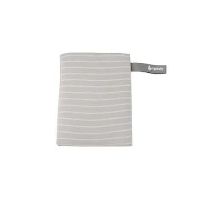Image of Ergobaby Baby Sling for Newborns from Birth up to 11.3 kg, Aura Knit wrap Made Recycled Fabrics, Elasticated and Breathable, Unisex wrap, Grey Stripes
