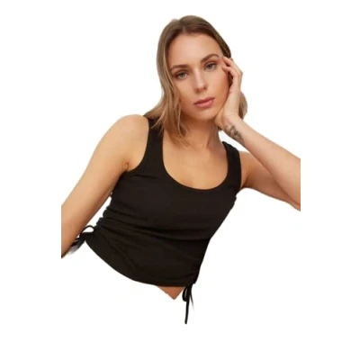 Image of Trendyol Women Slim fit Basic Scoop neck Knitted Singlet