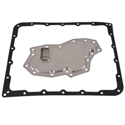 Image of 462404C000 Hydraulic Filter Set, automatic transmission BLUE PRINT ADBP210096 with oil sump gasket NISSAN: Pathfinder 3, KIA: SORENTO 1