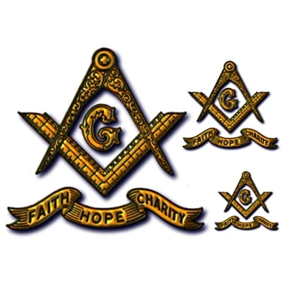 Image of Free Mason Decal Sticker Vinyl 3 Pack (145mm + 100mm 75mm)