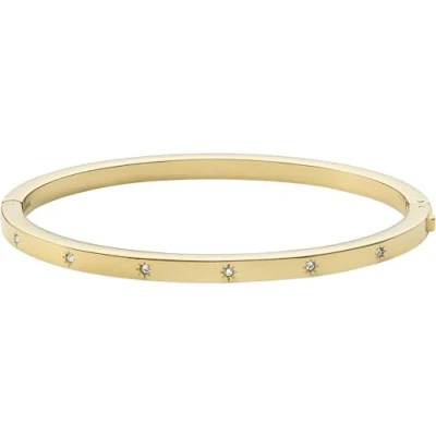 Image of Fossil Bracelet for Women Sutton, Length: 61mm x 57mm, Width: 4mm Gold Stainless Steel Bracelet, JF03872710