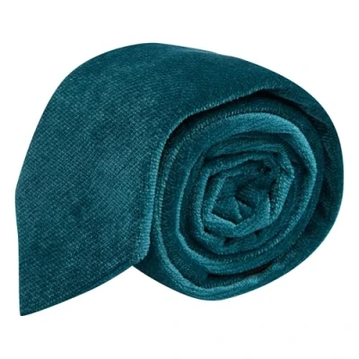 Image of King &amp; Priory Luxury Teal Blue/Green Textured Velvet Tie