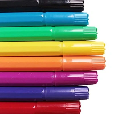 Image of 16x Chunky Jumbo Fibre Pens Thick, Easy Grip Colourful Kids Felt Tip Markers