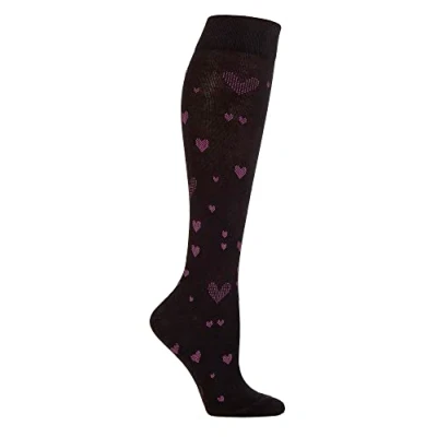Image of IOMI 1 Pair Ladies 18 mmHg Graduated Compression Travel Flight Socks for DVT Black or Natural