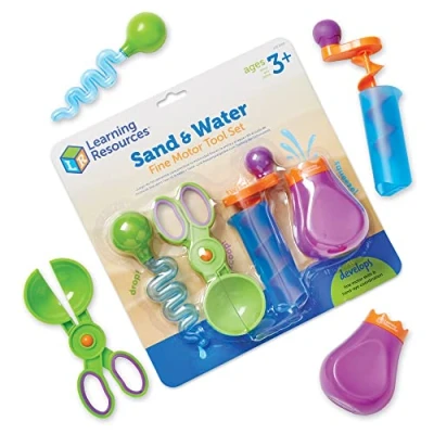 Image of Learning Resources LER5559 Sand and Water Fine Motor Tool Set, Multicoloured