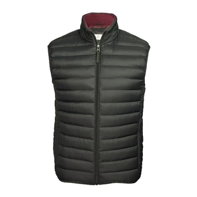 Image of Xact Men&#039;s Funnel Neck Quilted Gilet/Bodywarmer (Jet Black) M